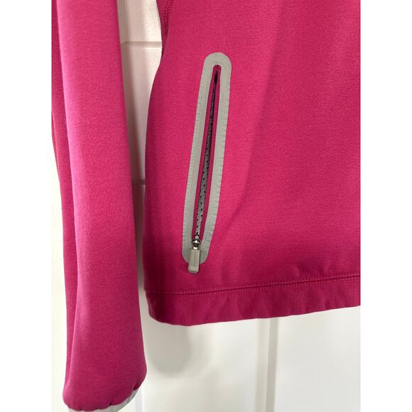 Mammut Women’s Hooded Jacket Size M Magenta Polartec Power Stretch Fleece - Picture 5 of 11